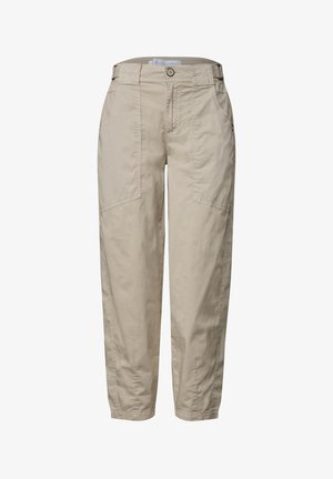 Street One Studio, MID WAIST BARREL LEG HOSE IM LOOSE FIT - Pantalon classique - dark creamed sand