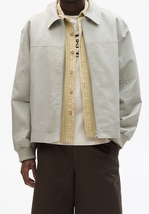 Imitatieleren jas - grey