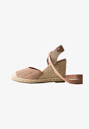 New Look, ANKLE TIE WEDGE ESPADRILLES - Sandalias con plataforma - pink