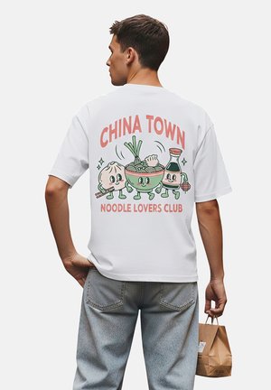 RoamLikeSummer, CHINA TOWN UNISEX - Print T-shirt - white