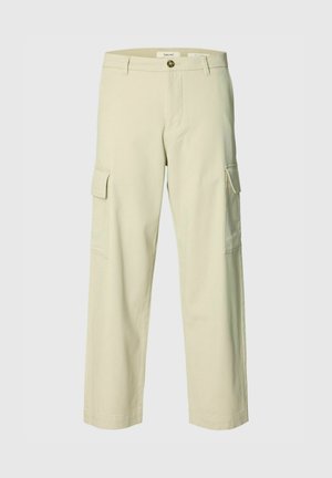Selected, CARGO TROUSERS 220 LOOSE FIT - Cargo trousers - moonstruck
