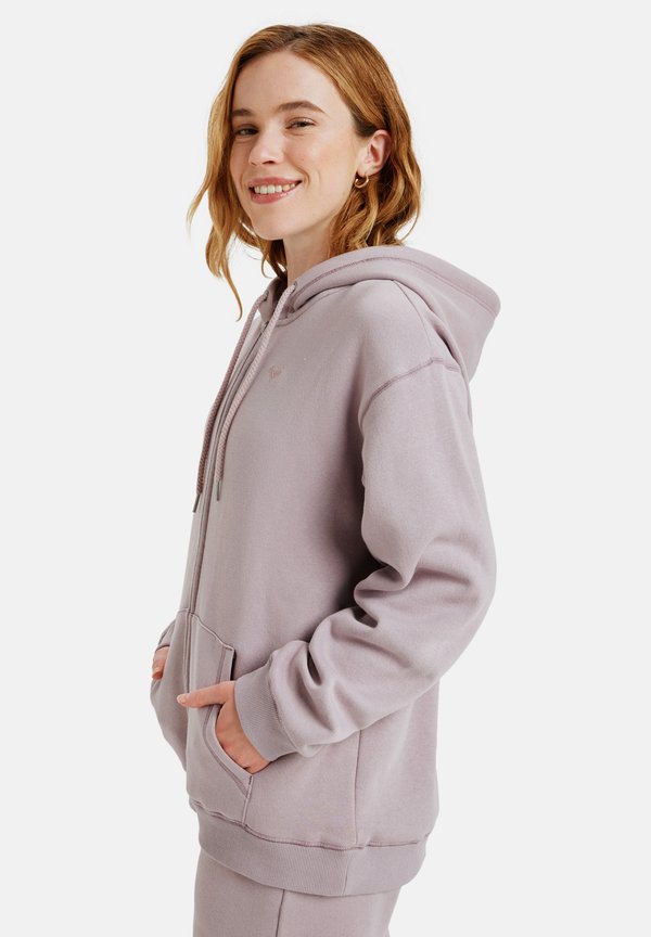 STOKED BRUSHED - HOODIE - Zip-up sweatshirt - purple3