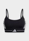 HYPERGLAM 3 STRIPES LIGHT SUPPORT BRA - Αθλητικό σουτιέν ελαφριάς στήριξης - black