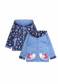 JoJo Maman Bébé BUNNY MOUSE APPLIQUE REVERSIBLE REGULAR FIT - Užtrauktuku užsegamas treningas - blue bird