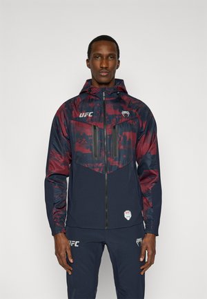 UFC ZENITH FIGHT WEEK MENS TRACK JACKET  - Športna jakna/jopica - navy blue/burgundy/silver-coloured
