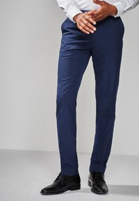 Next - Trousers - Suit Trousers  Slim Fit - Puvunhousut - blue Pienoiskuva 1