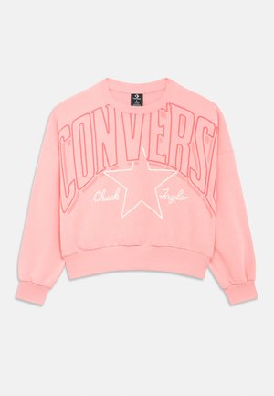 RELAXED BOXY GRAPHIC CREW - Sweater - pink