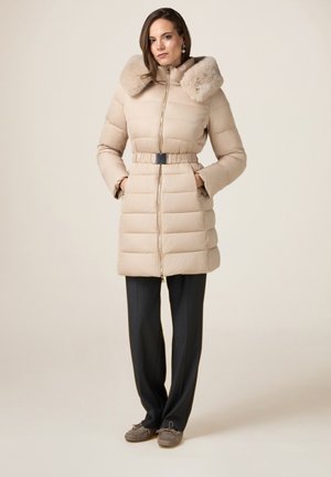 MIDI E BORDO PELOSO - Zimní kabát - beige