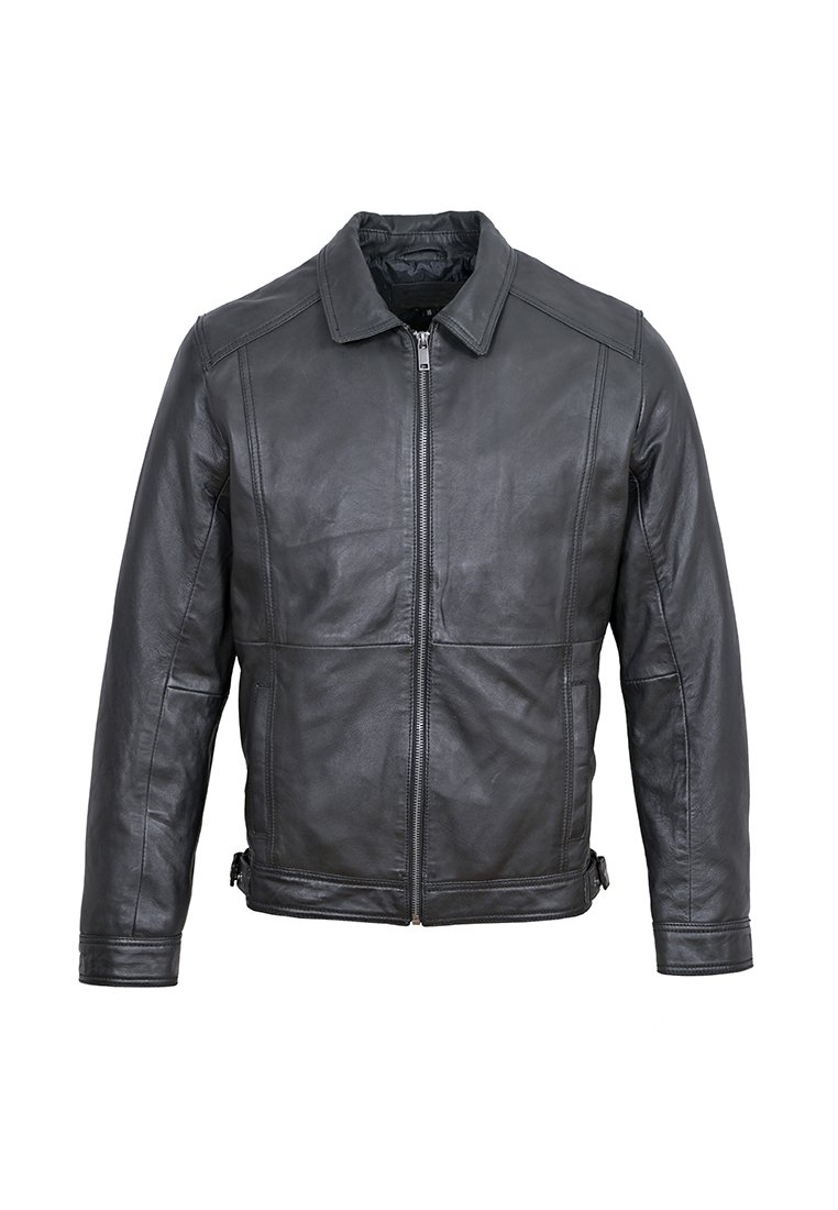 Lee Cooper Leren jas zwart