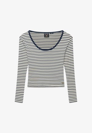 Superdry & Co, SUPERDRY ATHLETIC ESSENTIALS STRIPED LONG SLEEVE TOP.. - T-shirt à manches longues - classic navy stripe