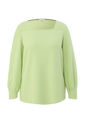 MET HOEKIGE HALS - Jumper - limettengrün