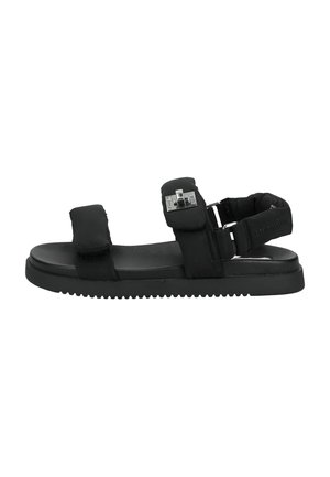 Plateausandalette - blk nylon bny