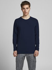 Jack & Jones Langærmet T-shirt - navy blue