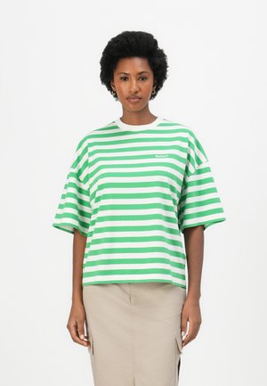 ABBY - Print T-shirt - white/kelly green