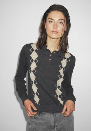 Polokošeľa - dasha grey check