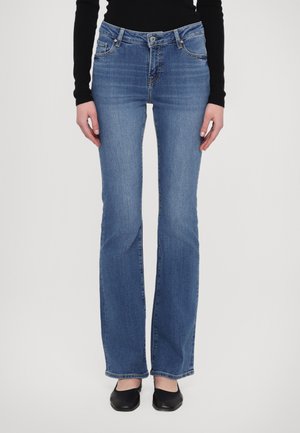 SLIM RAW - Jeans bootcut - blue