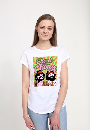 Henry Tiger CHEECH AND CHONG TRIPPY CHEECHCHONG - T-shirts print - white