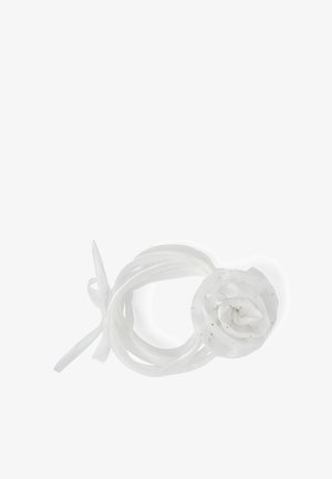 Terranova, CON FIORE E STRASS - Collana - bianco ottico