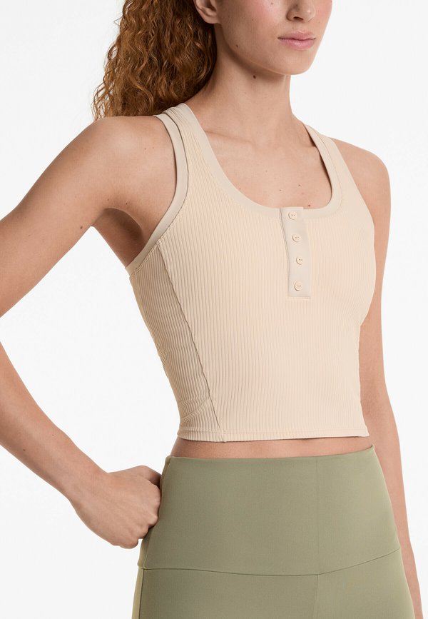 RIB COMFORTLUX - Top - beige