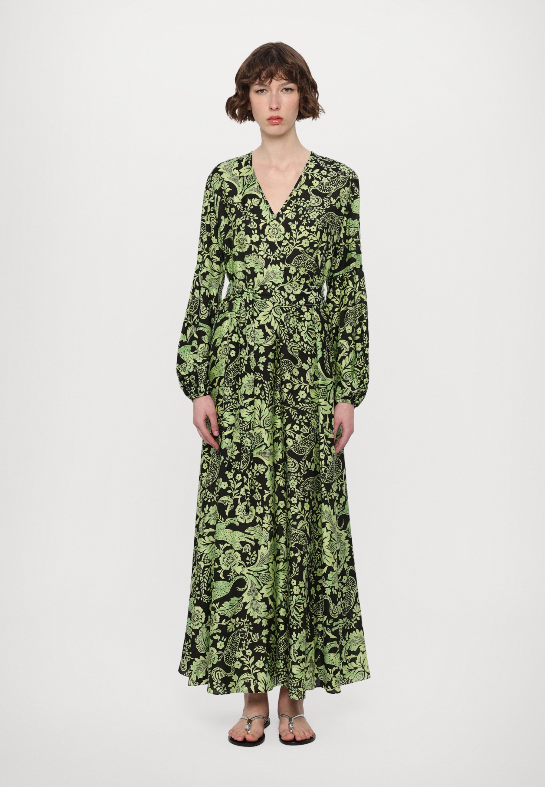 Diane von Furstenberg SAL DRESS - Maxi dress - french reflection/green -  Zalando.ie