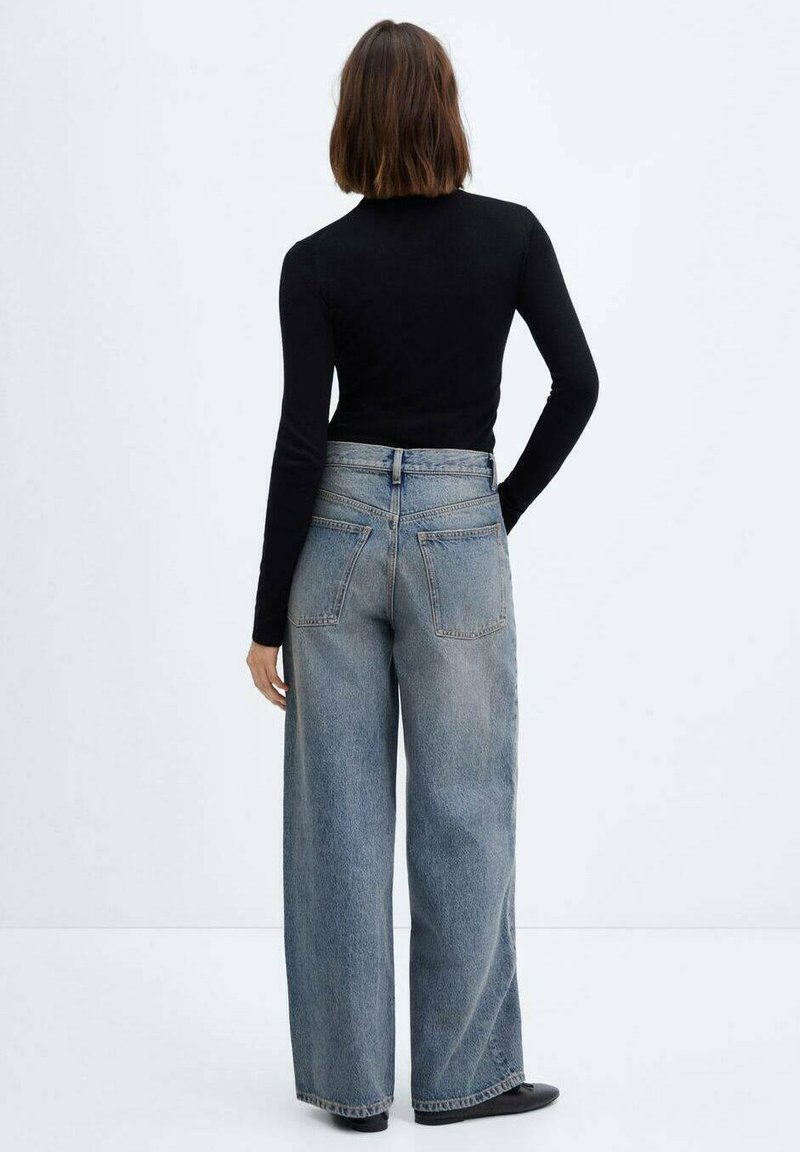 Mango MASSY - Flared Jeans - dunkelblau vintage/dunkelblau  