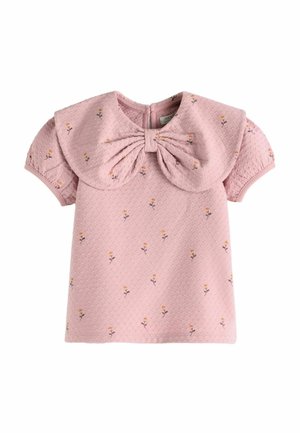 TEXTURED PUFF SHORT SLEEVE REGULAR FIT - Triko s potiskem - pink ditsy