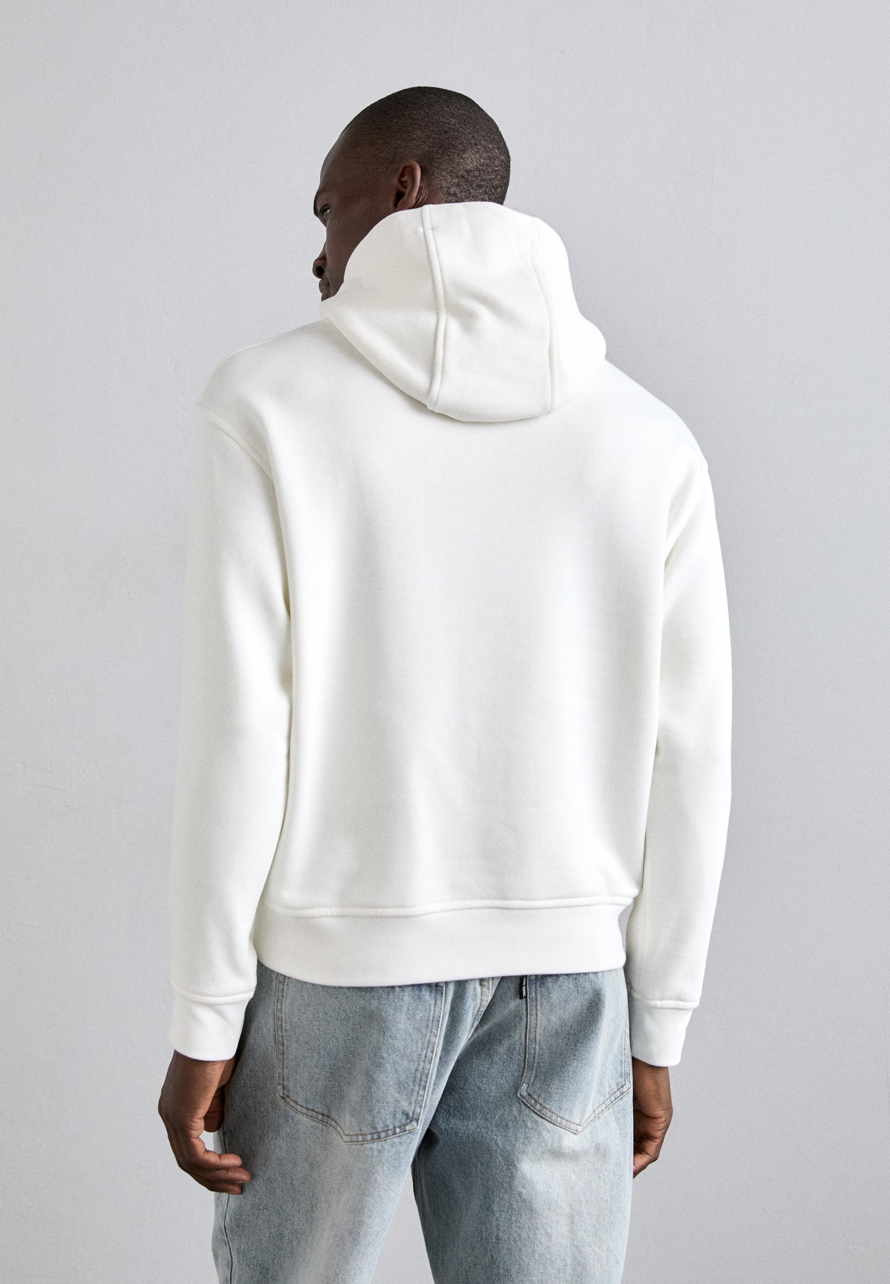 Emporio Armani FELPA - Hoodie - off white/off-white Emporio Armani FELPA - Hoodie - off white/off-white