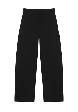PULL&BEAR, STRIPED - SMART TROUSERS - Pantalon classique - black