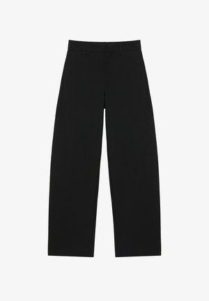 PULL&BEAR, STRIPED - SMART TROUSERS - Pantalon classique - black
