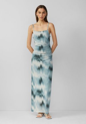 MIT ALL-OVER-PRINT - Jerseykleid - salbeigrün