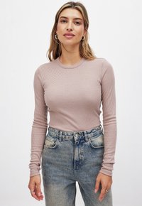 Long sleeved top - brown melange