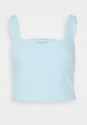 Abercrombie & Fitch, BARE TAILORING CORSET  - Μπλούζα - crystal blue