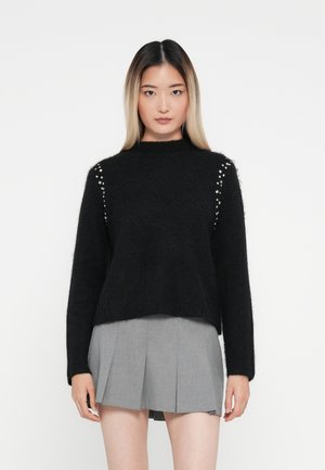 ONLRINA LIFE RHINESTONE HIGHNECK  - Trui - black