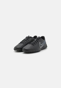 Nike Performance TIEMPO LEGEND 10 CLUB TF - Turf football boots - black/chrome/hyper royal