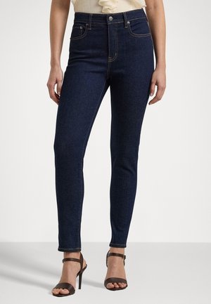 HIGH RISE SKINNY ANKLE JEAN - Blugi skinny fit - rinse wash