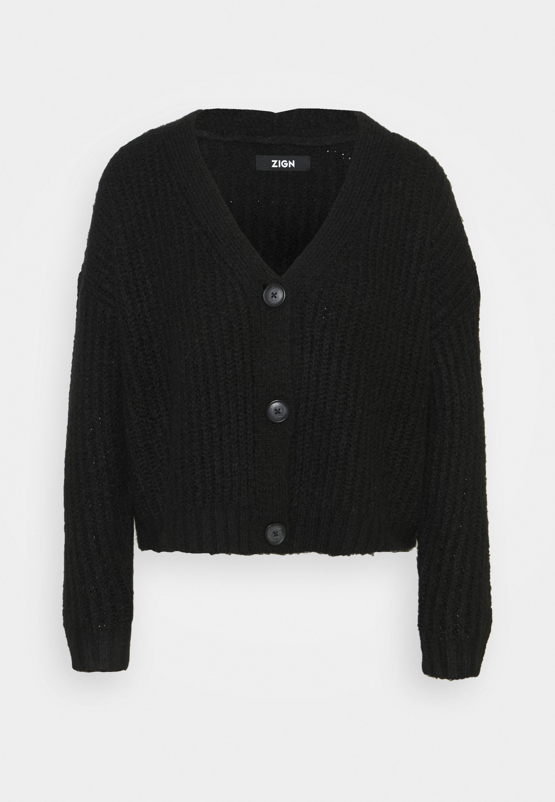 black chunky cardigan uk