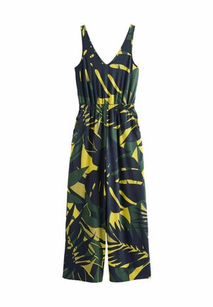 Next V-NECK PETITE - Jumpsuit - navy khaki green