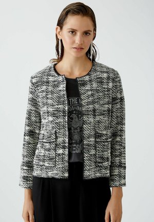 BOUCLÉ - Strickjacke - white black