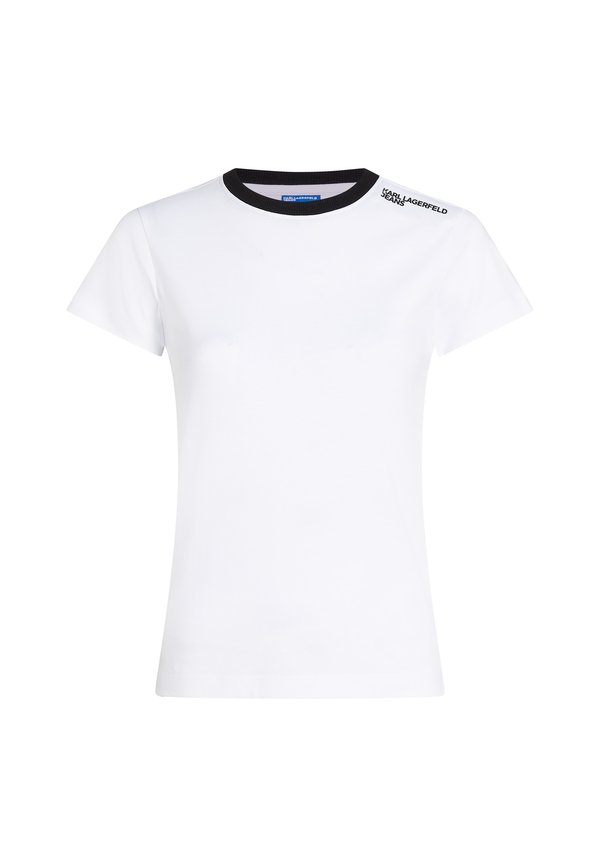 SLIM CONSTRAST COLLAR TEE - Print T-shirt3