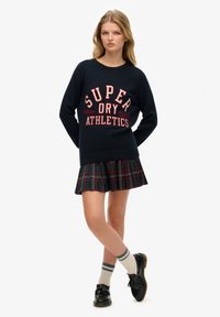 Superdry & Co SLOUCHY GRAPHIC CREW - Strickpullover - deep navy