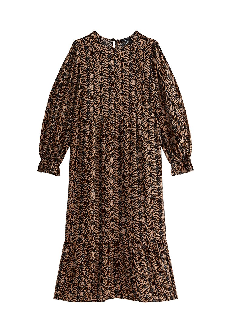 New Look Curves Jurk bruin