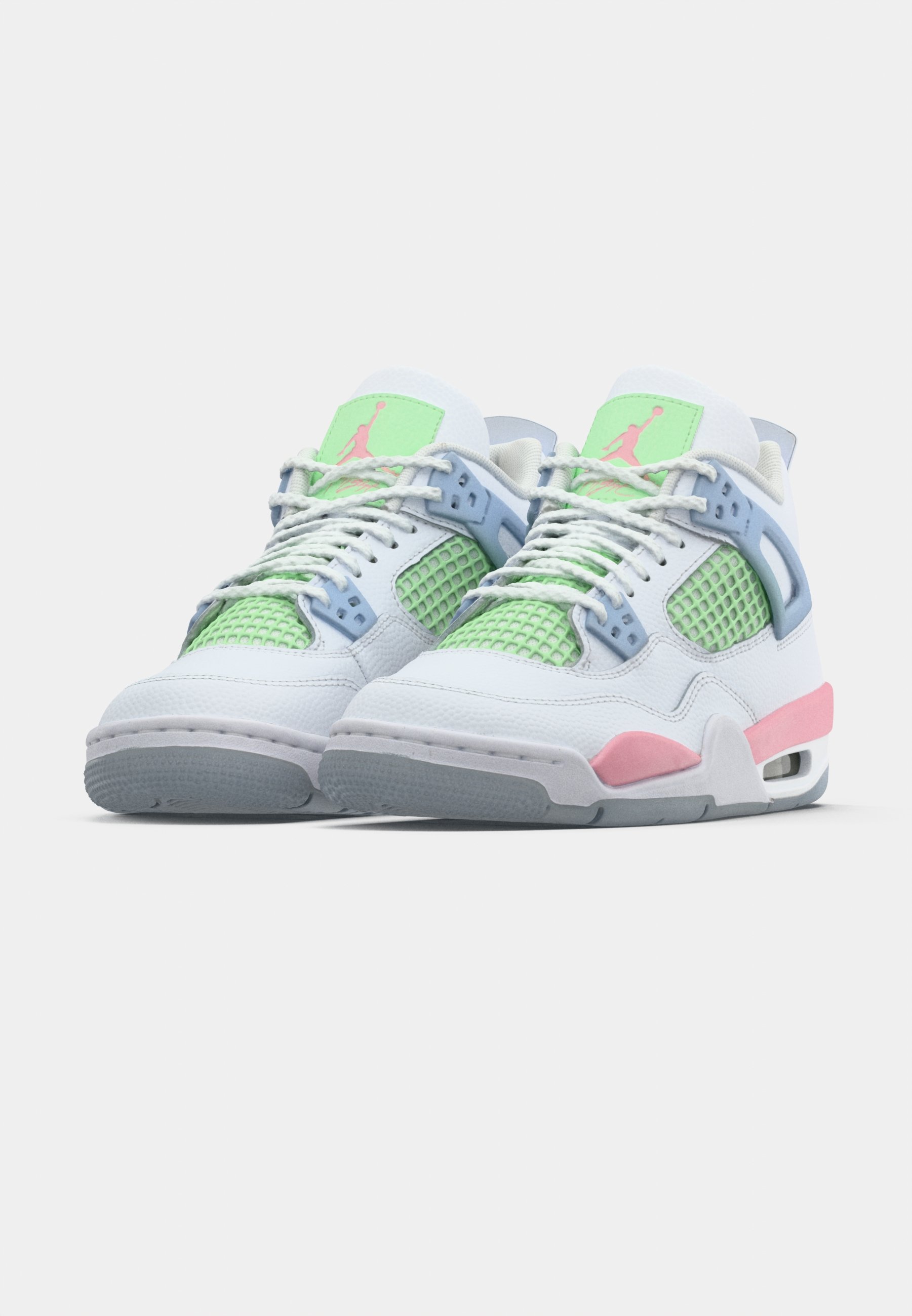 jordan 4 green and pink
