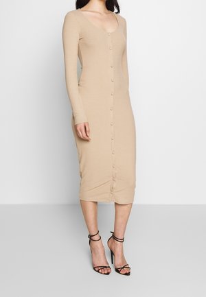 Vestido de tubo - beige