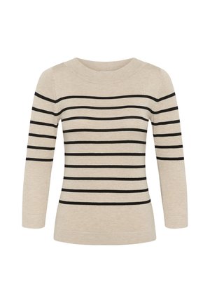 Kaffe, KALIZZA BOATNECK - Džemper - feather gray melange black