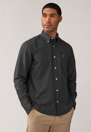 Next LONG SLEEVE OXFORD REGULAR FIT - Srajca - charcoal grey