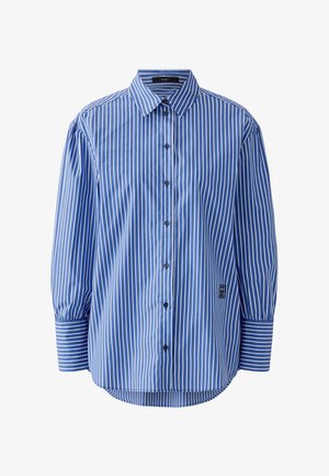 Oui, HEMDBLUSE - Overhemdblouse - blue white