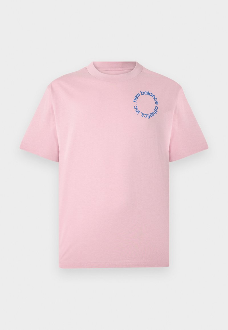 New Balance T-shirt print donkerroze