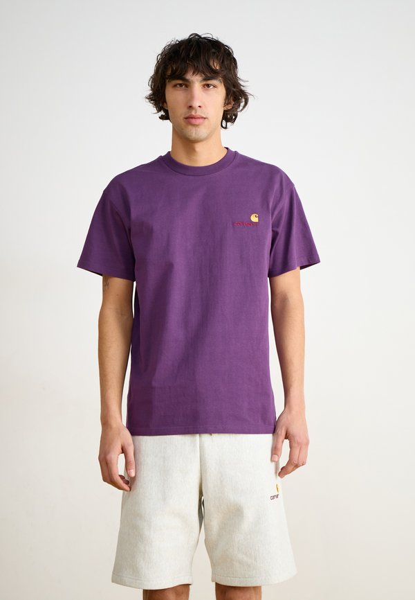 AMERICAN SCRIPT - Basic T-shirt - huckleberry