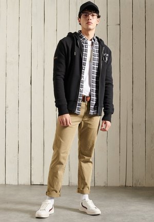 Zip-up sweatshirt - black