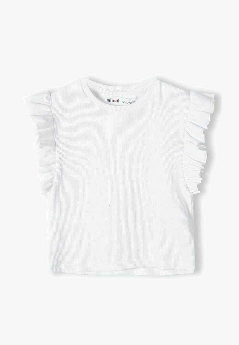 MINOTI WITH FRILLED SLEEVES - Palaidinė - white